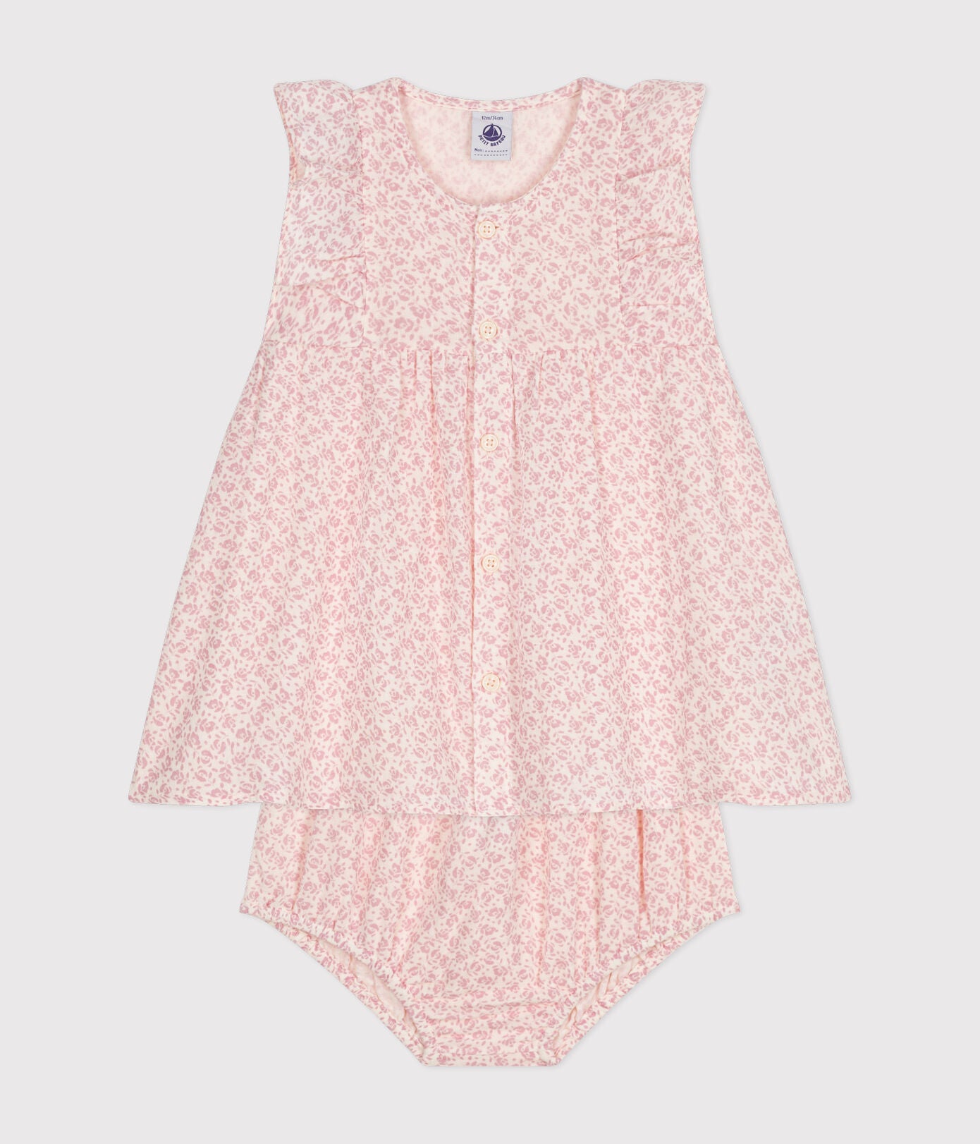 Petit Bateau - Ensemble Robe et Bloomer Floral