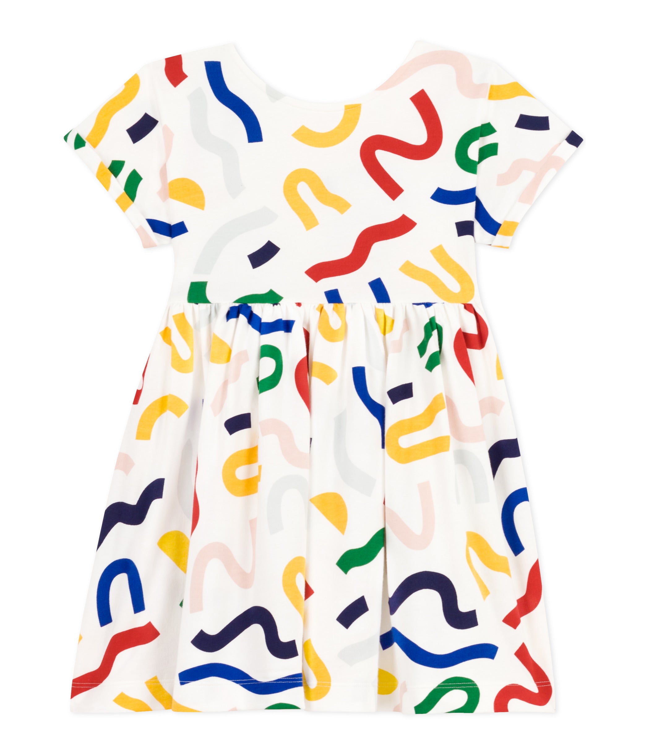 Petit Bateau - Robe à Manches Courtes