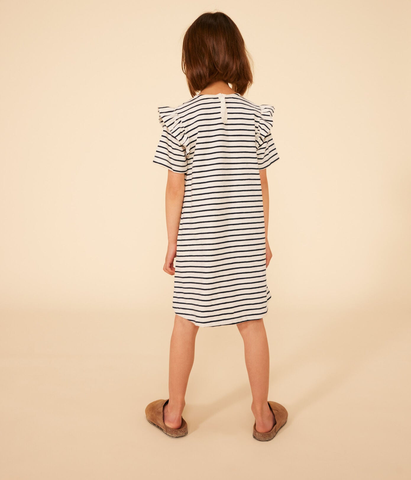Petit Bateau - Robe Rayée Manches Courtes