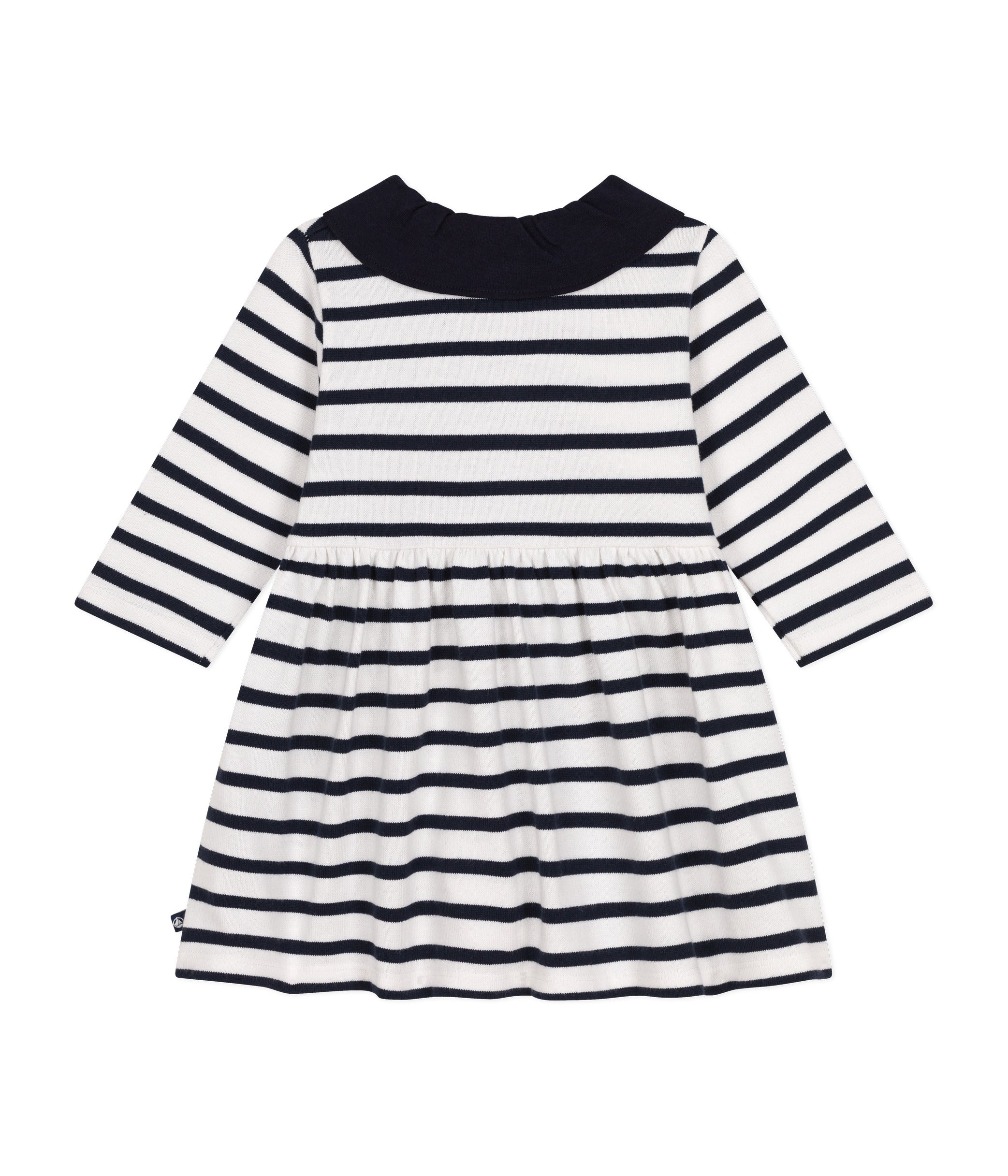 Petit Bateau - Robe Rayée Manches Longues