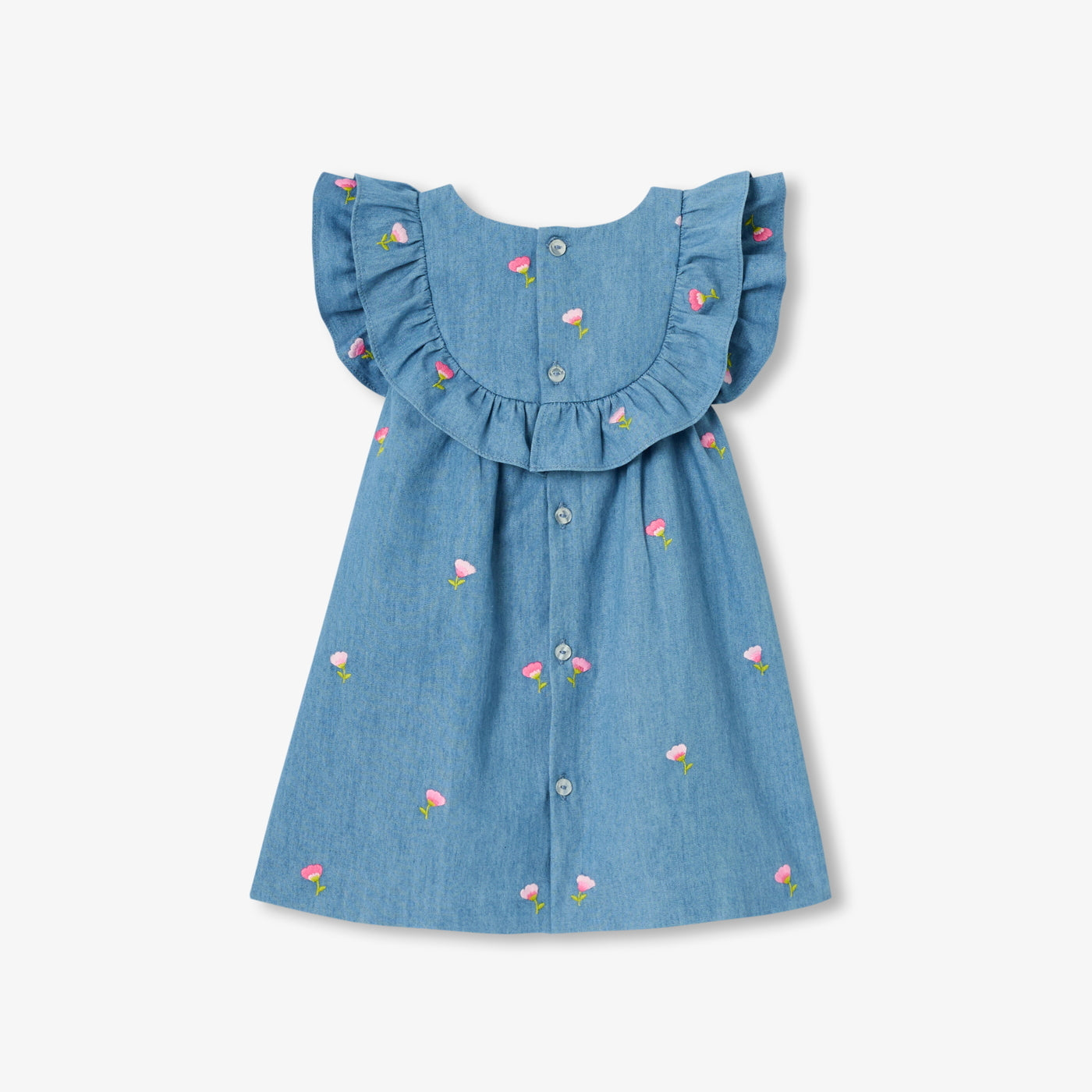 Jacadi - Robe bébé fille en chambray