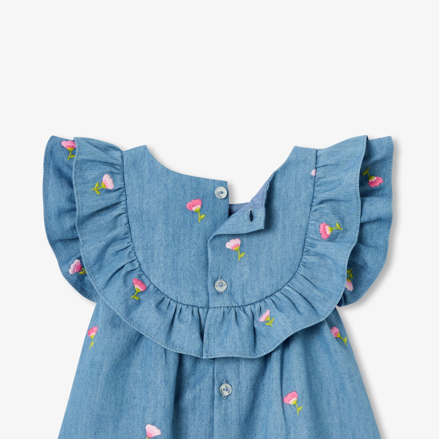 Jacadi - Robe bébé fille en chambray