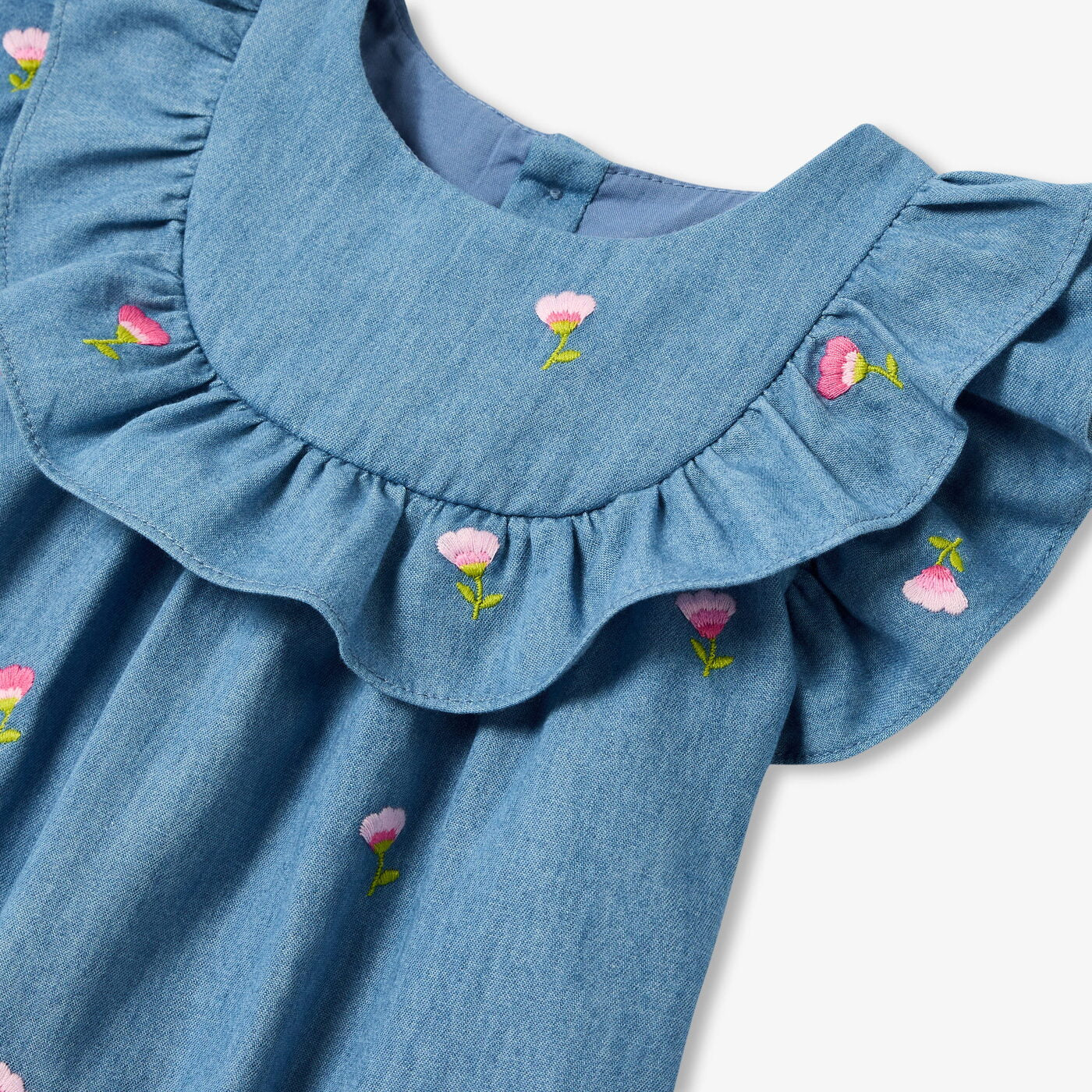 Jacadi - Robe bébé fille en chambray