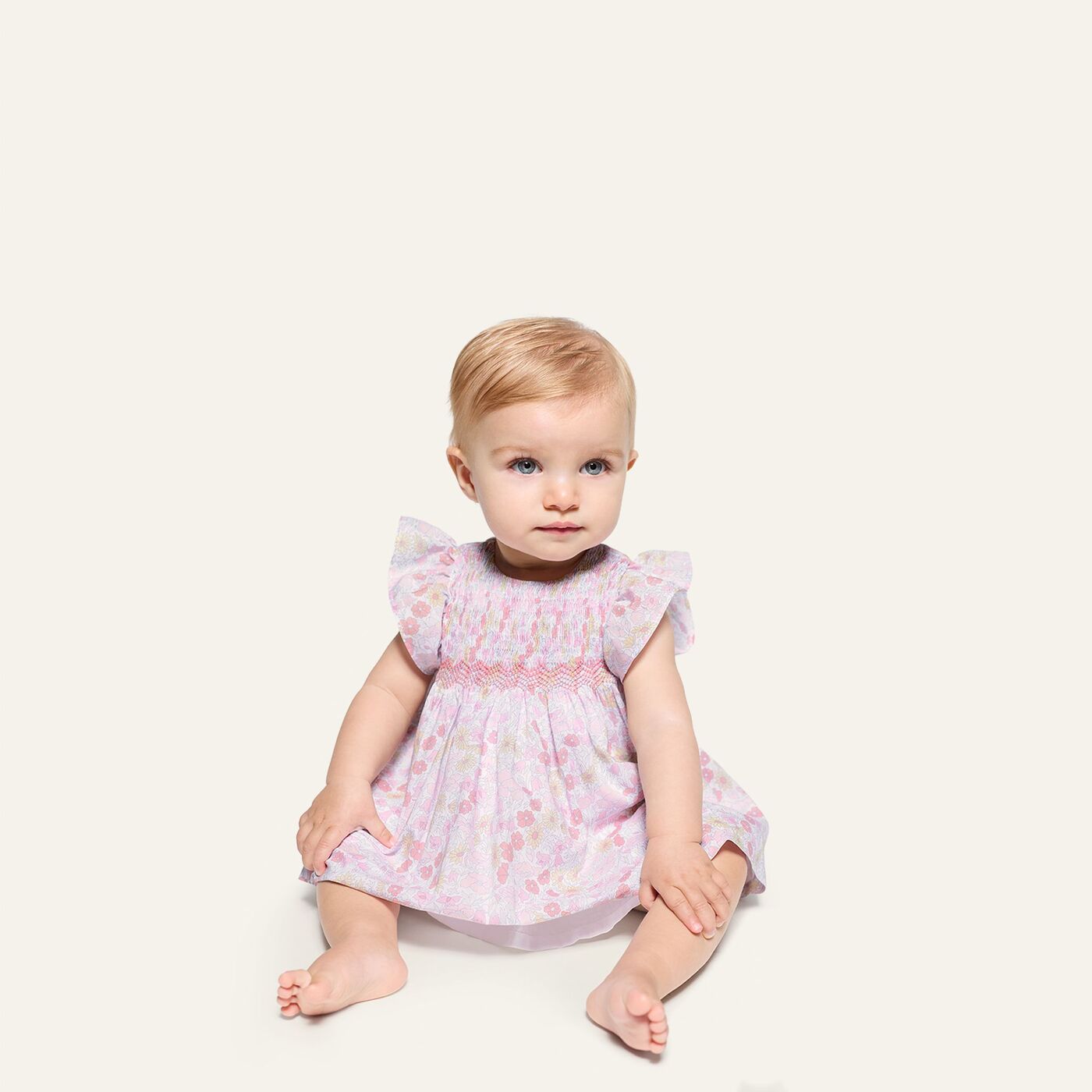 Jacadi - Robe bébé fille en tissu Liberty