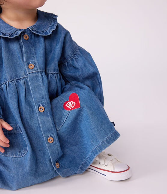 Petit Bateau - Long Sleeve Dress (Baby)