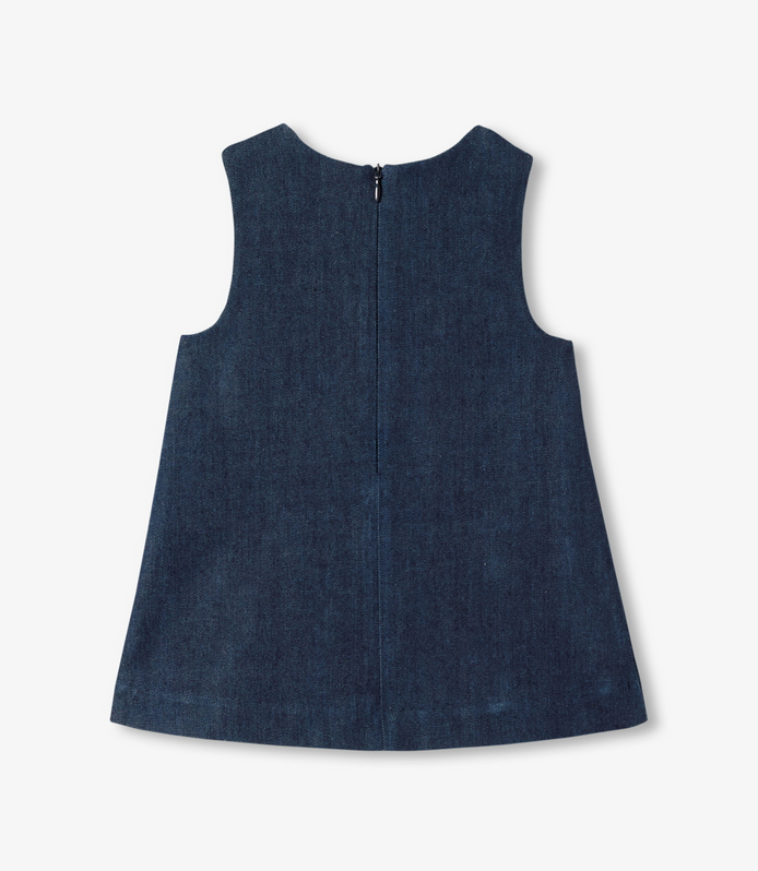 Jacadi - Robe chasuble bébé fille en jean Oceane