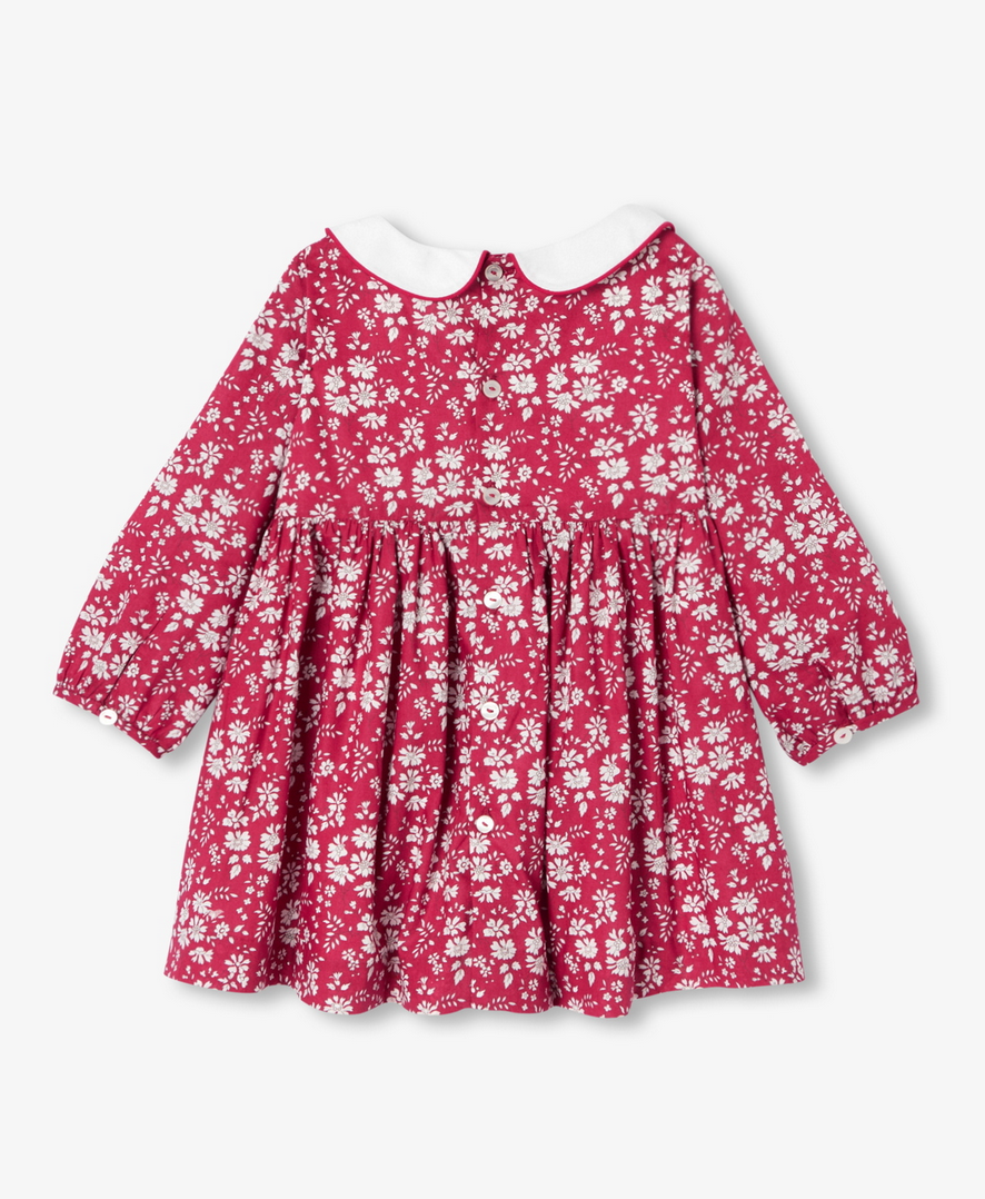Jacadi - Robe manches longues bébé fille en tissu Octavie