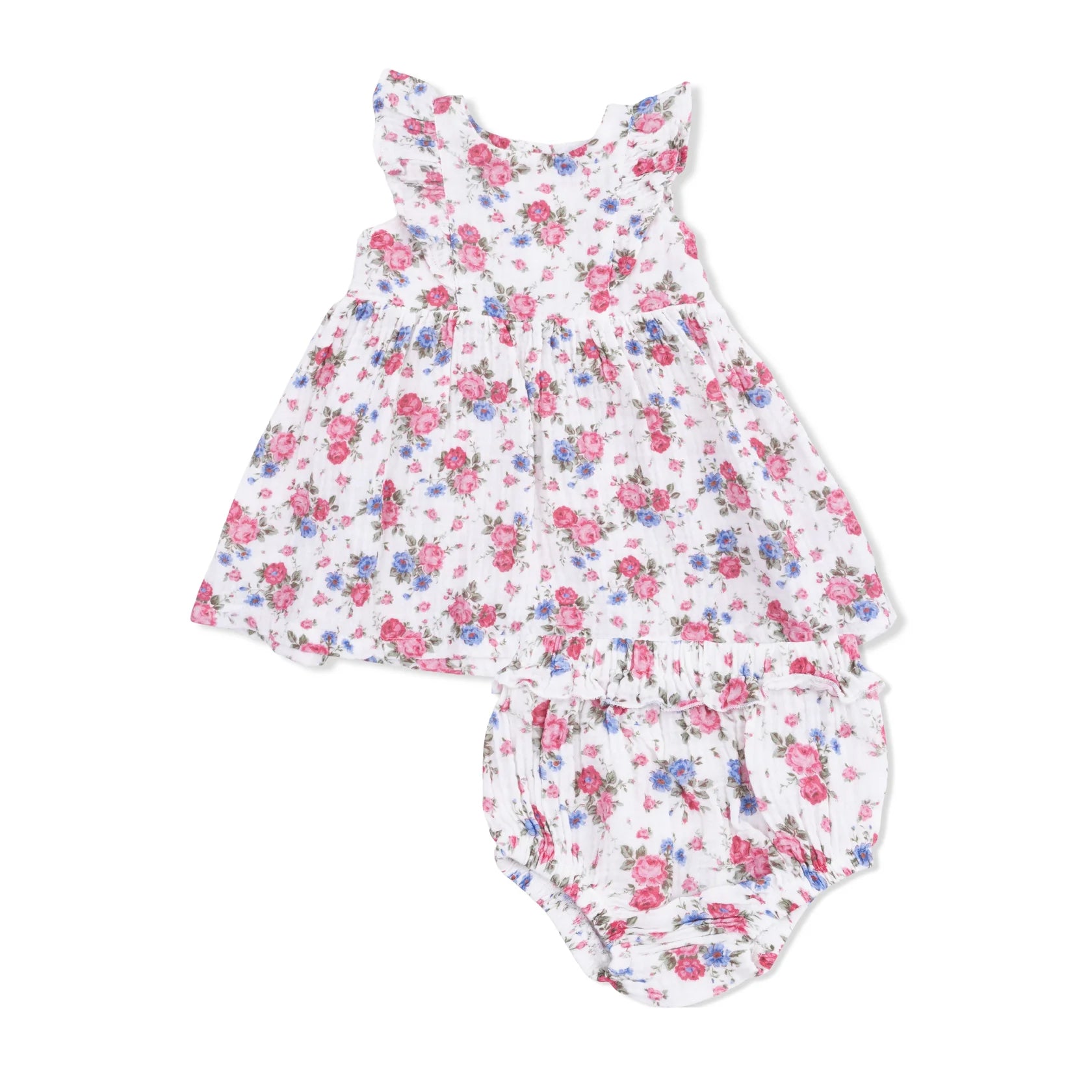 Angel Dear - Robe à manches volantées et bloomer