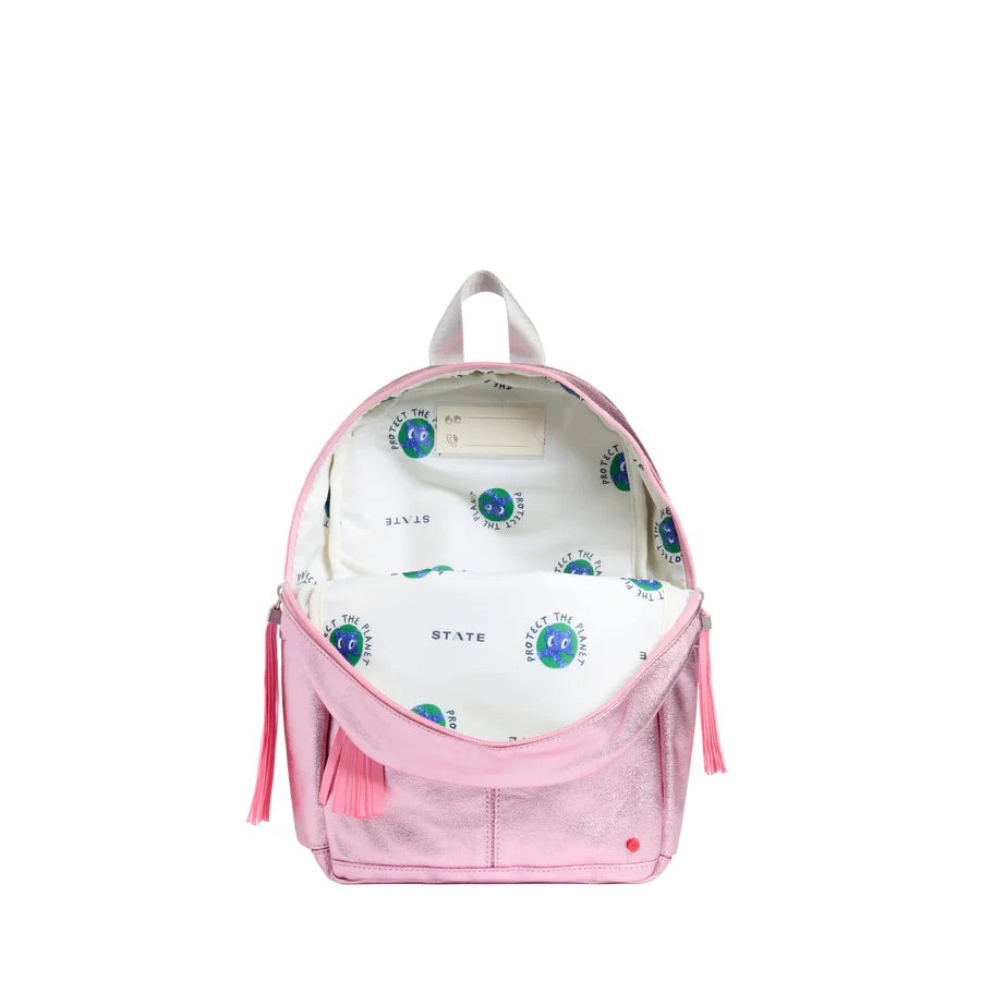 Intérieur d'un sac à dos montrant une poche principale sans compartiments.