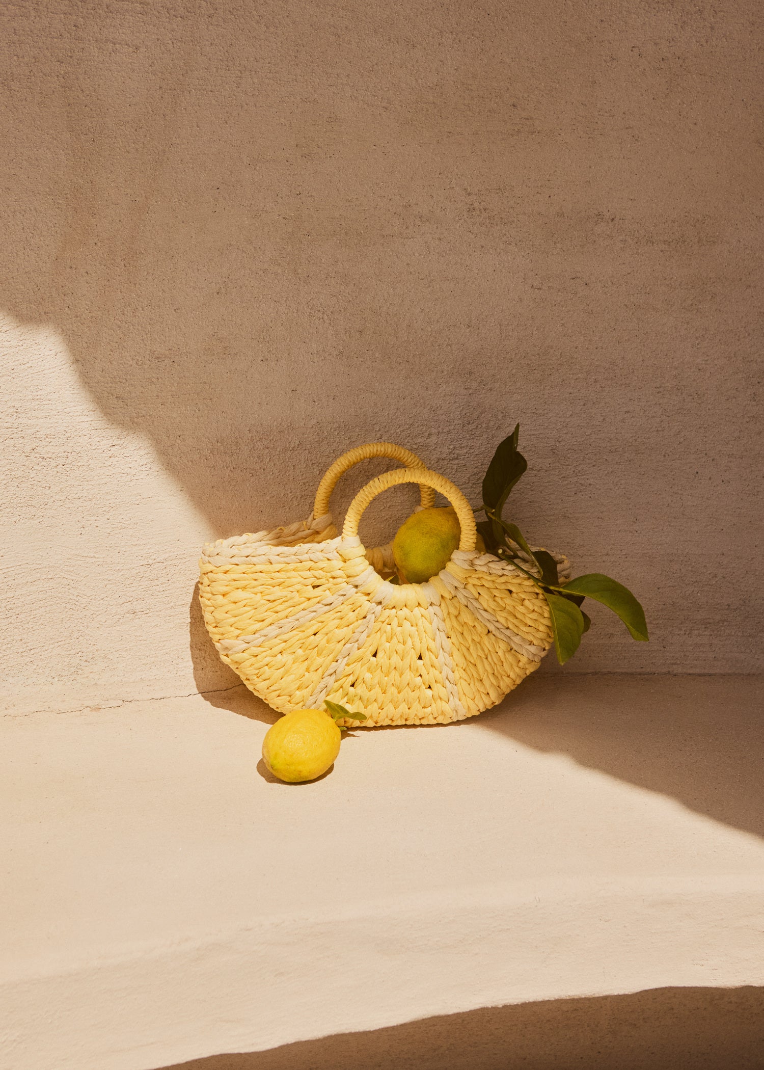 Molo - Lemon Straw Bag