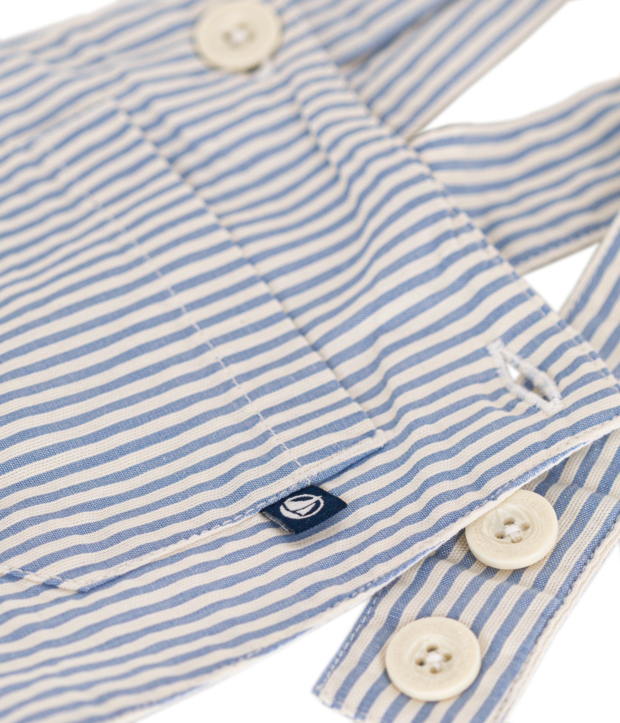 Petit Bateau - Salopette Courte Rayée