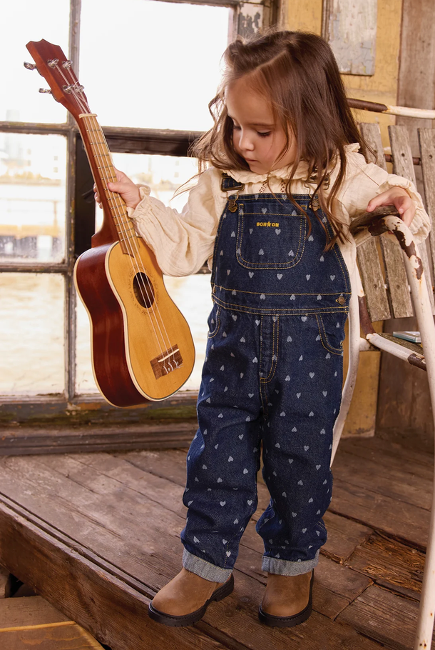 Bonton - Puzzle Denim Overalls