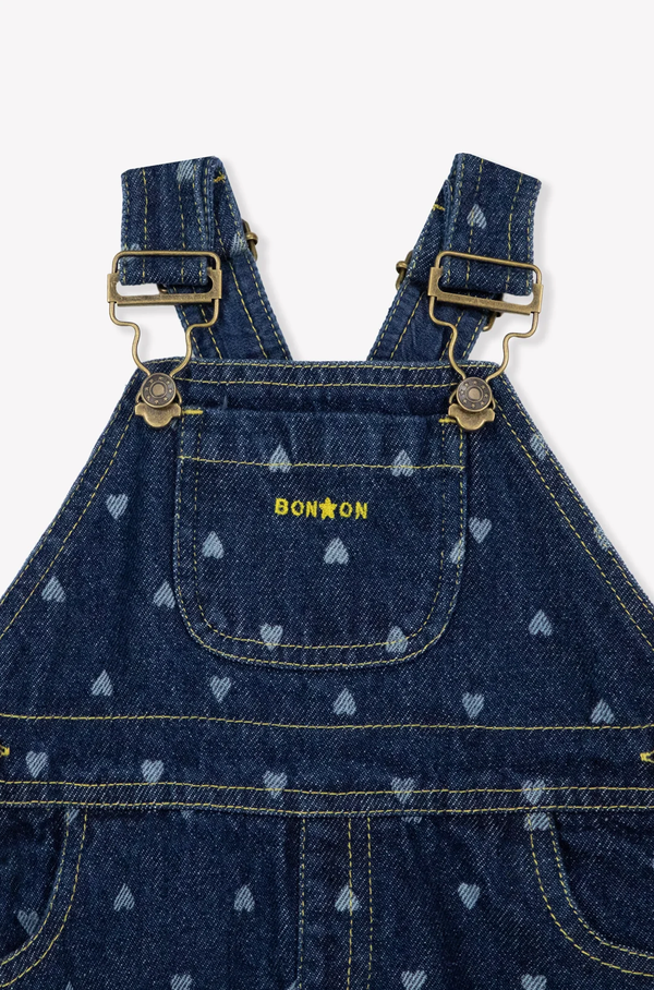 Bonton - Puzzle Denim Overalls