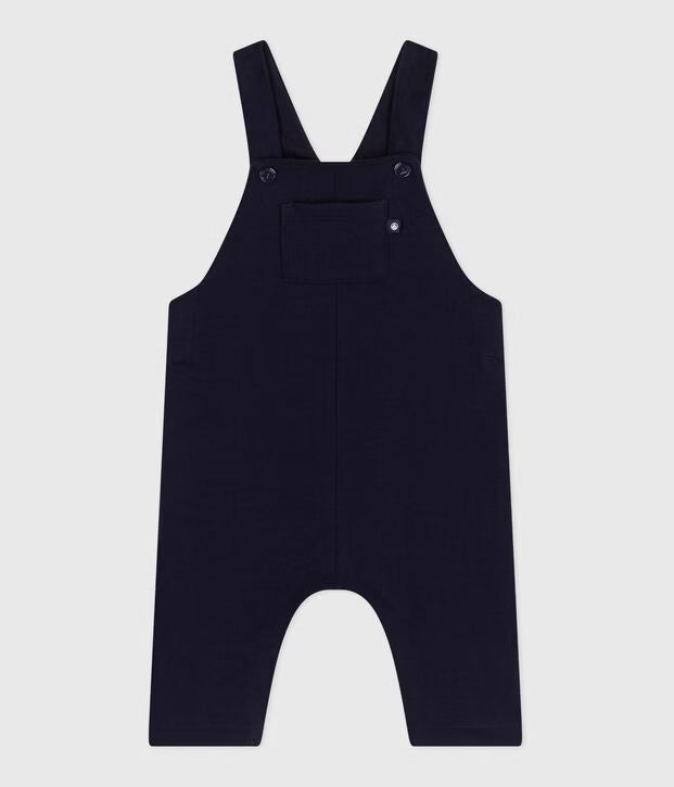Petit Bateau - Baby's plain long-leg cotton overalls