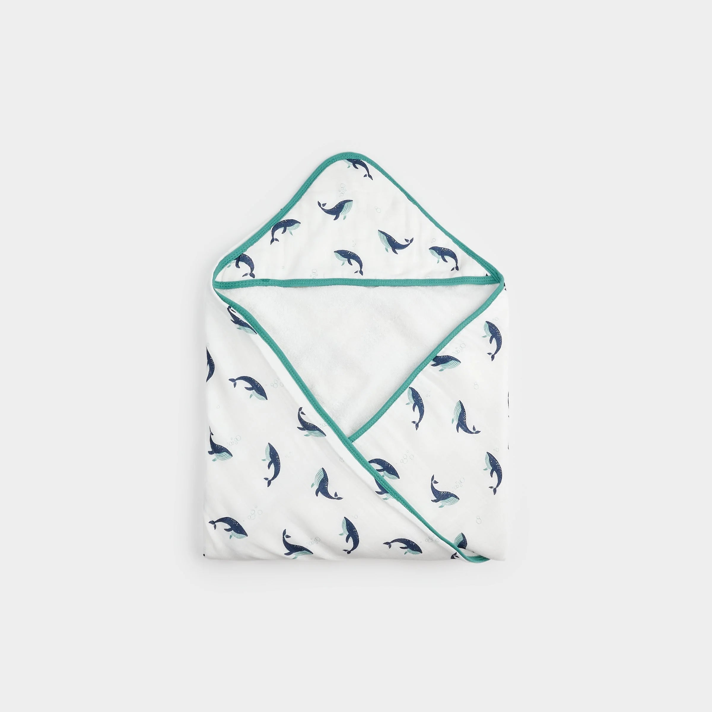 Petit Lem - Whale Hooded Towel
