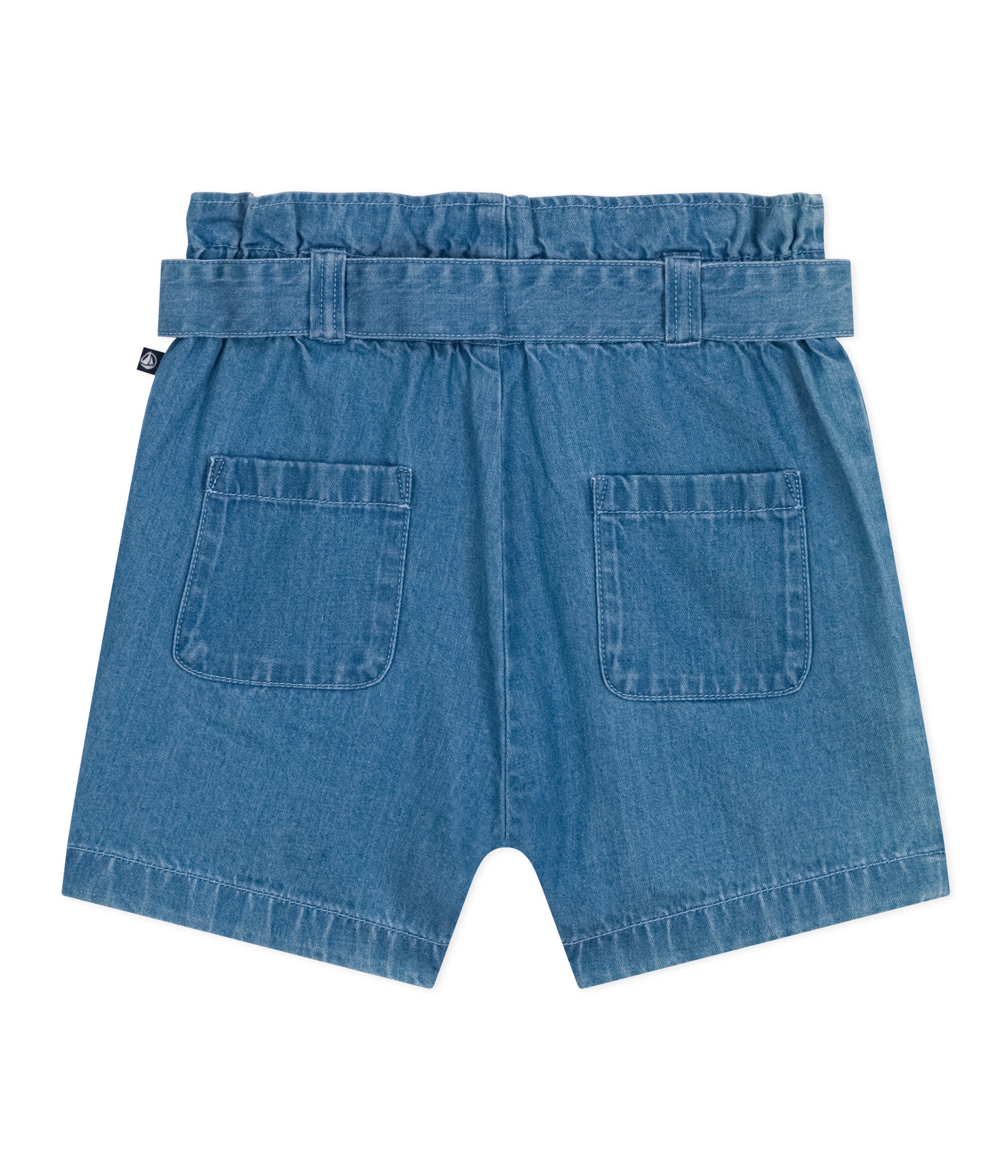 Petit Bateau - Short en Denim avec Ceinturon