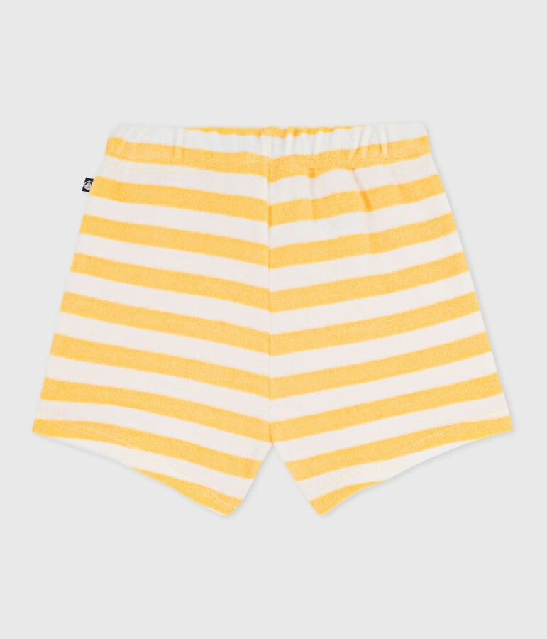 Petit Bateau - Short bébé en éponge rayé