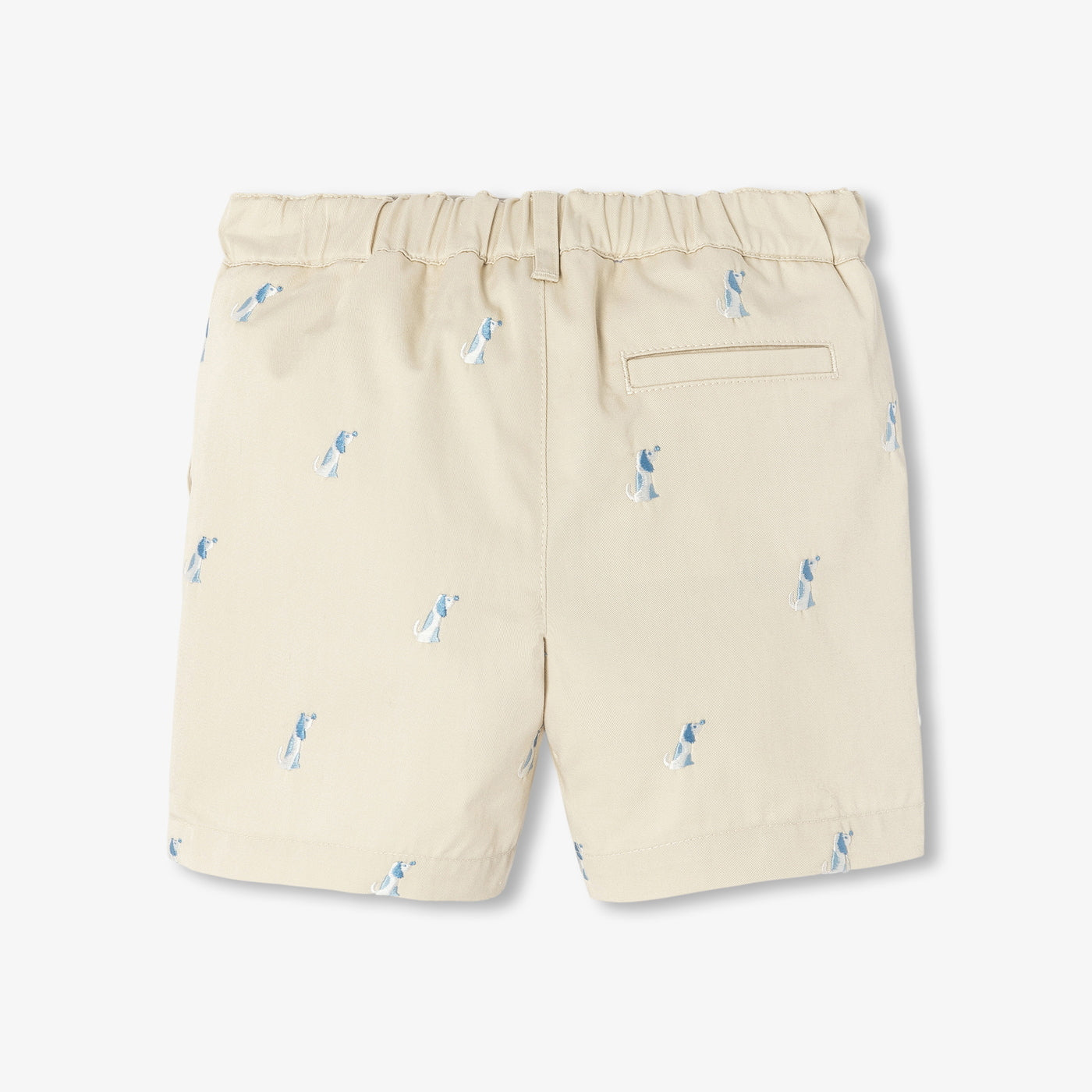 Jacadi - Short bébé garçon en twill brodé petits chiens