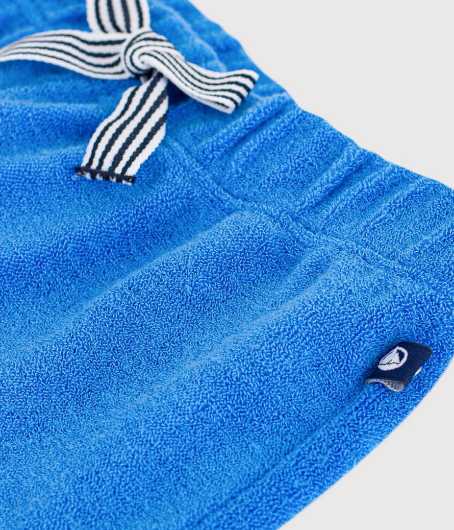 Petit Bateau - Short bébé en éponge uni