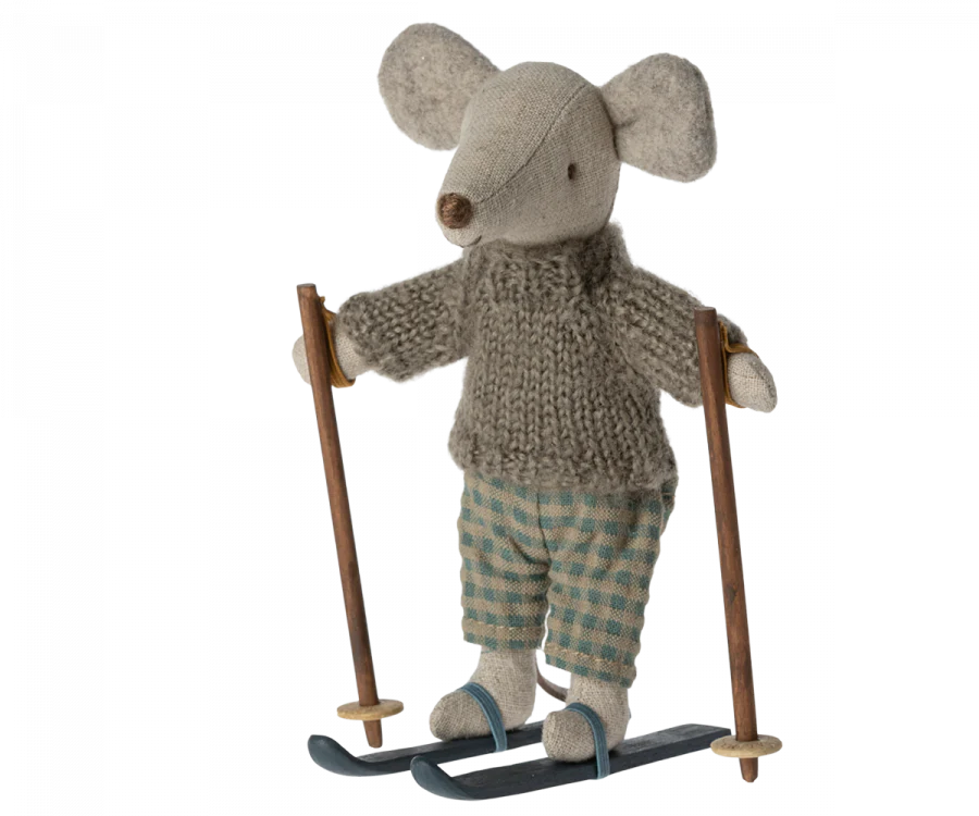 Maileg - Winter mouse with ski set