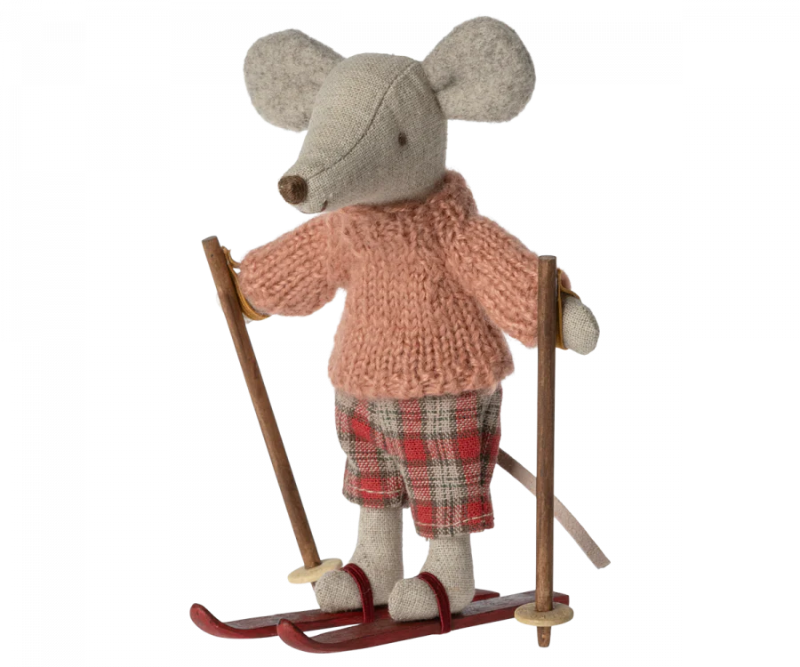 Maileg - Winter mouse with ski set