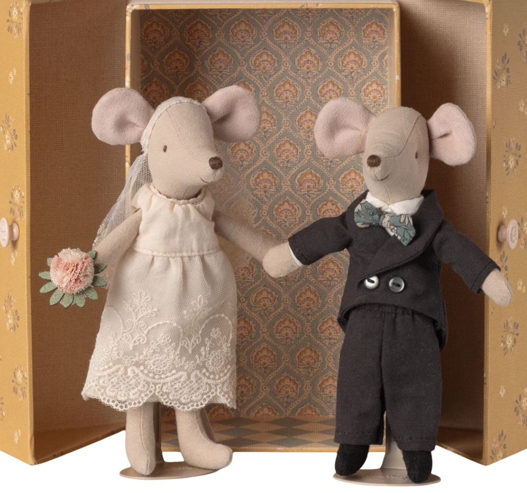 Maileg - Wedding mice in a box, mum and dad
