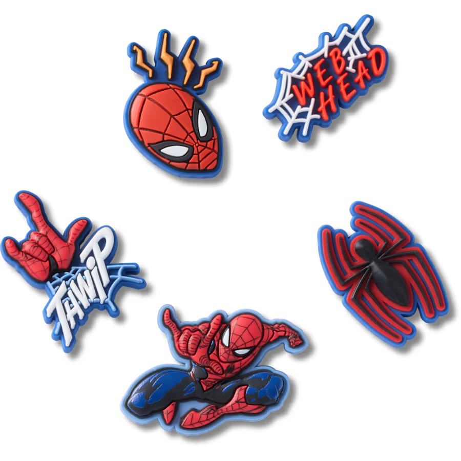 Crocs - Ensemble de 5 breloques Spiderman