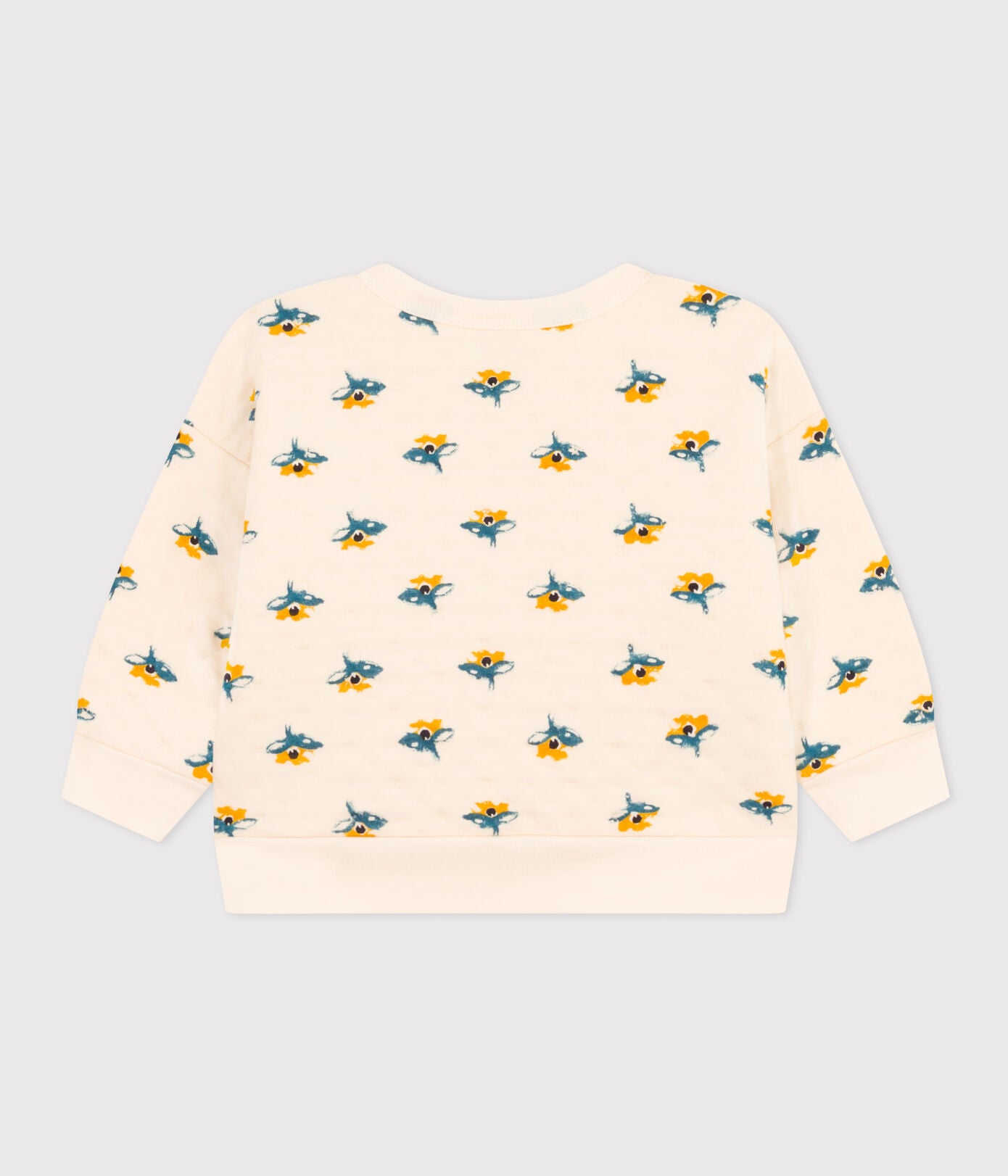 Petit Bateau - Sweatshirt Fleuri Matelassé