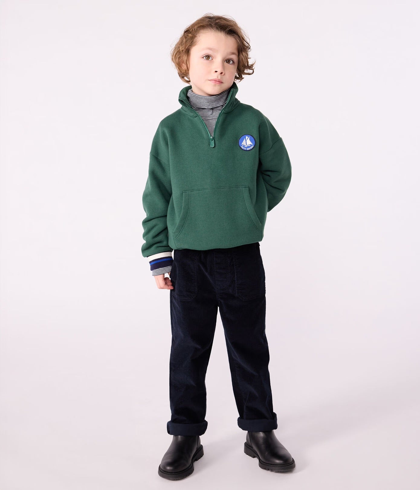 Petit Bateau - Sweatshirt Col Zip