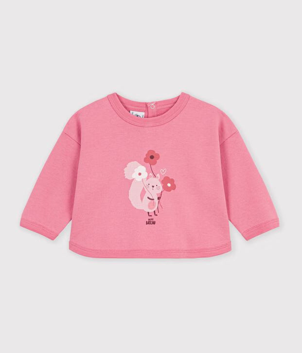 Petit Bateau - Baby Animal Print Cotton Sweatshirt