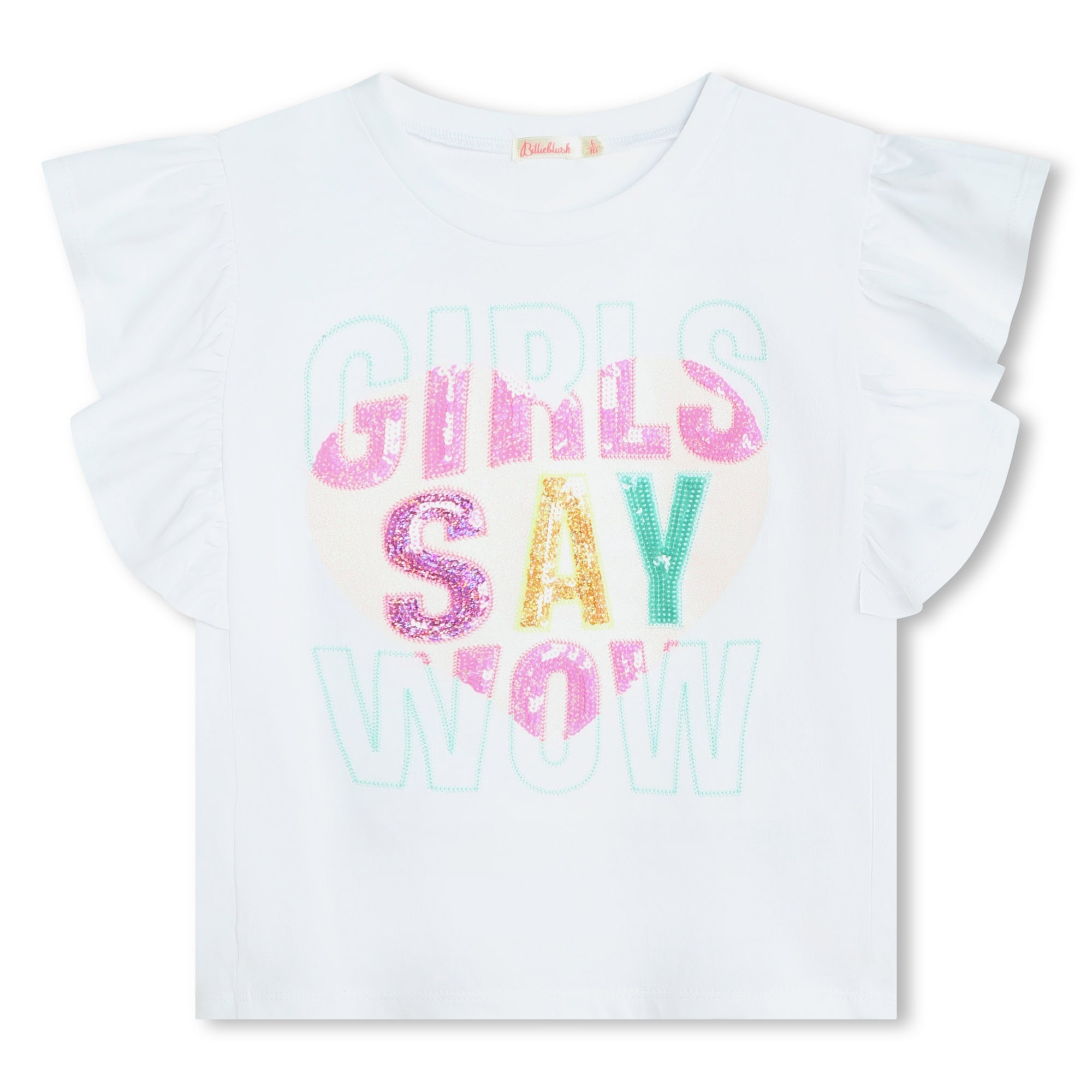 Billieblush - Girl Say Wow Ruffle T-Shirt