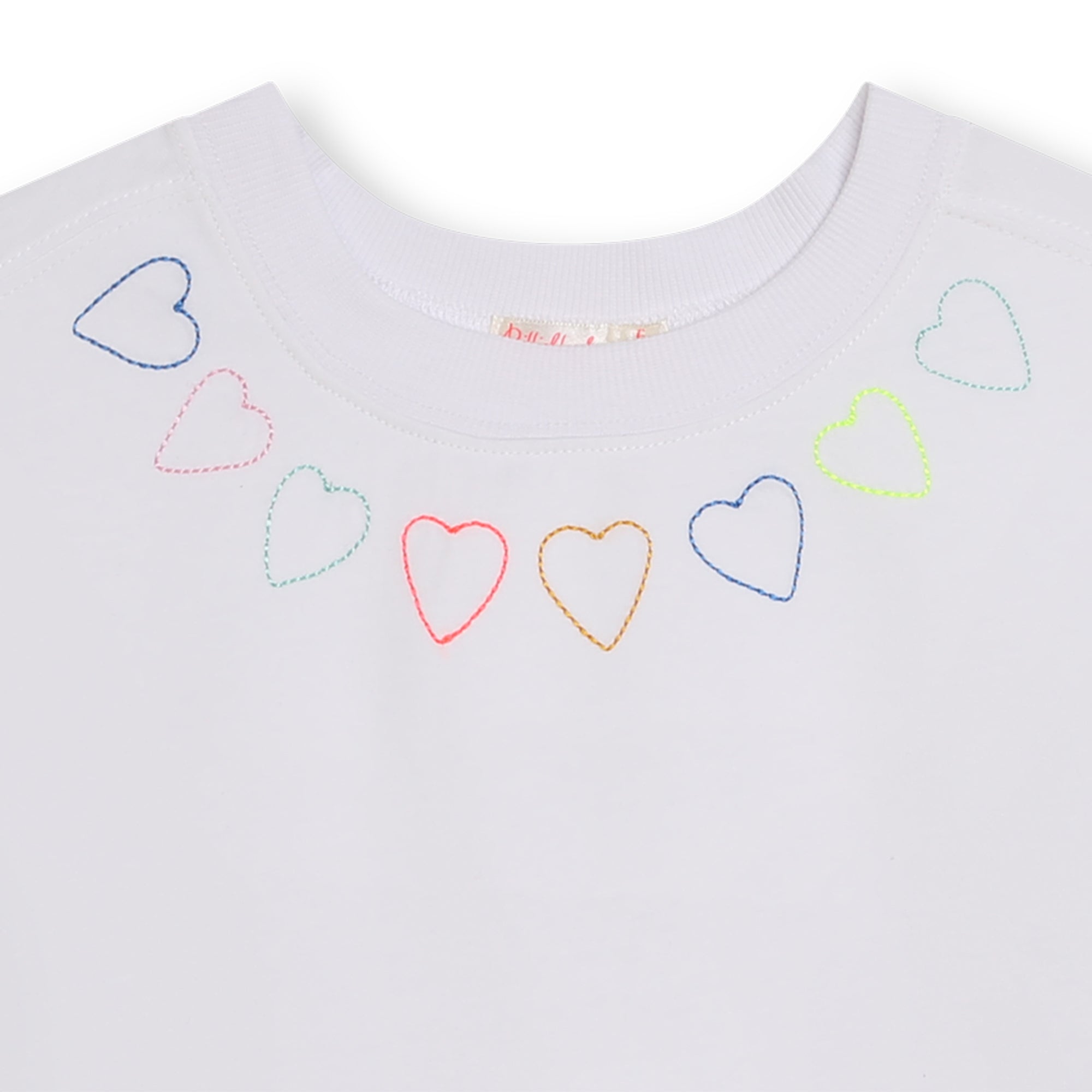 Billieblush - Ample Multicolored Hearts T-Shirt