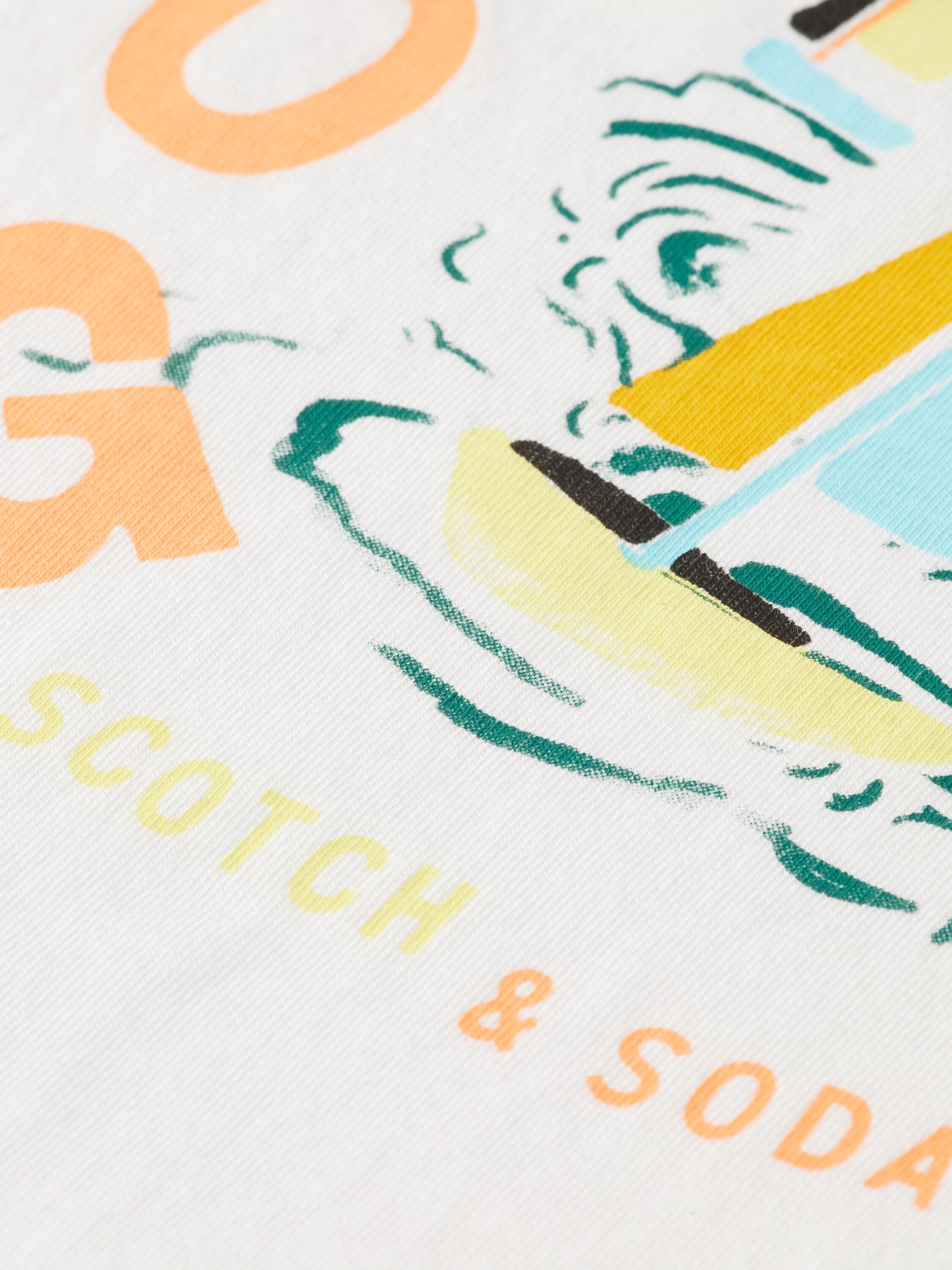 Scotch & Soda - Artwork T-Shirt  "Go With the Flow"