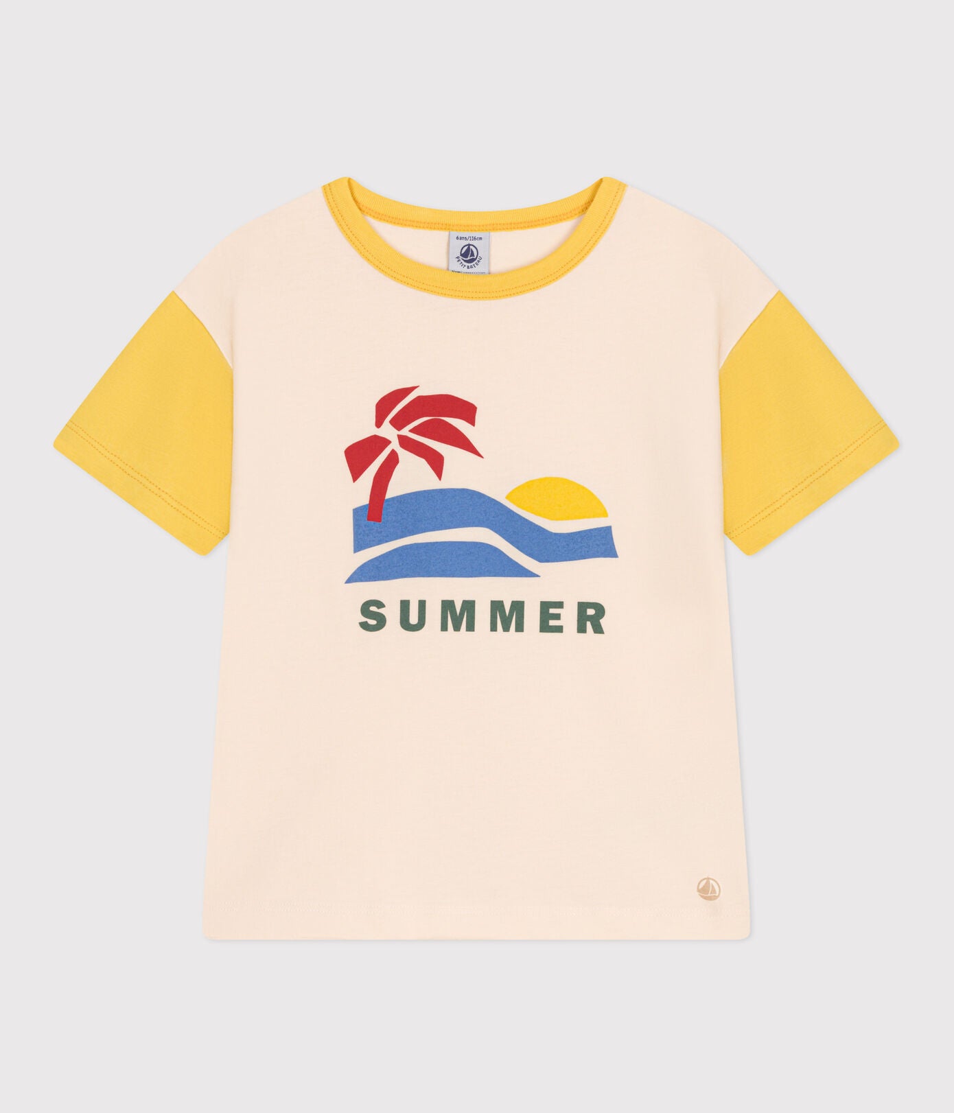 Petit Bateau - T-Shirt Colorblock Imprimé Summer