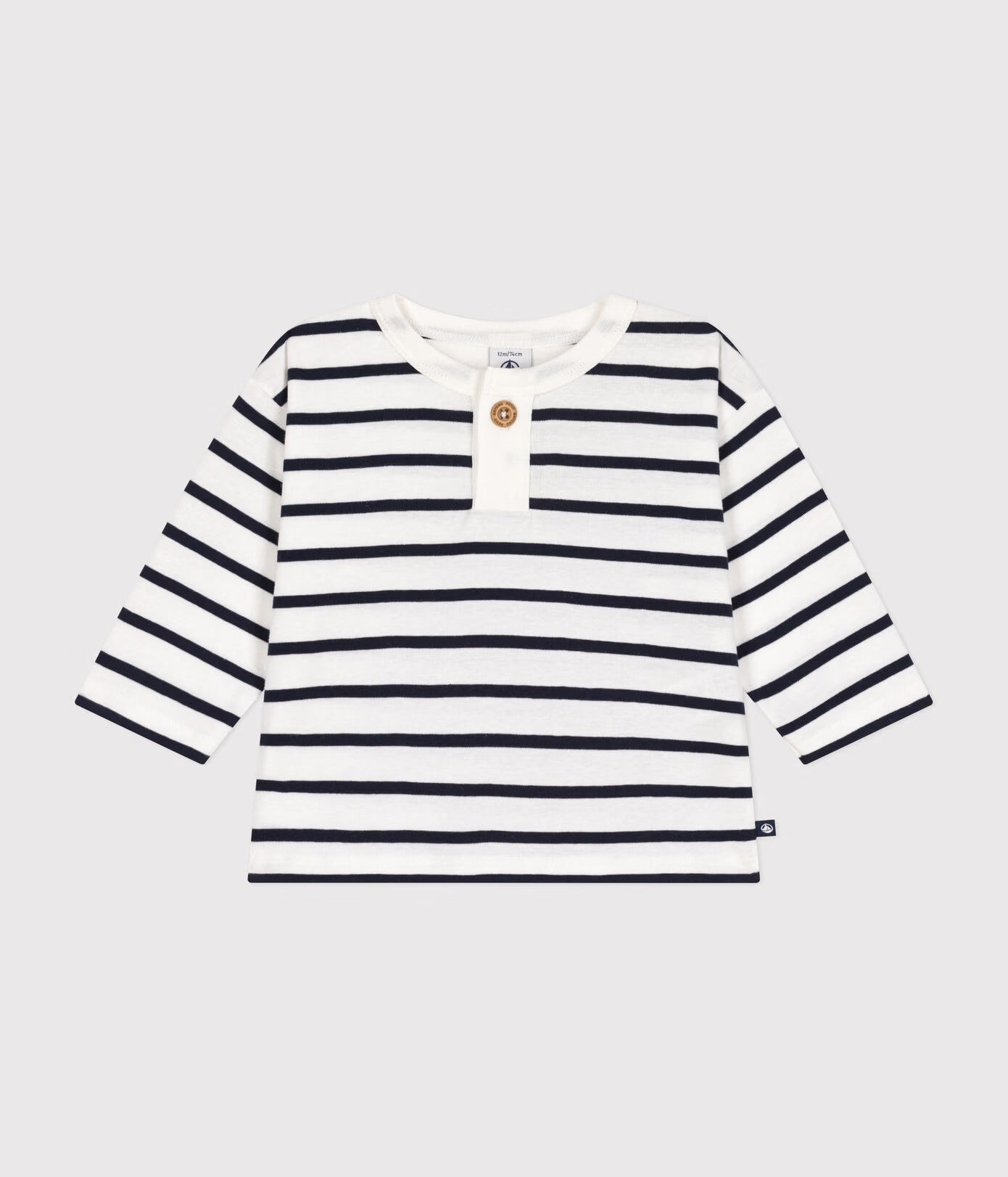 Petit Bateau - T-Shirt à Manches Longues à Rayures (Bébé)