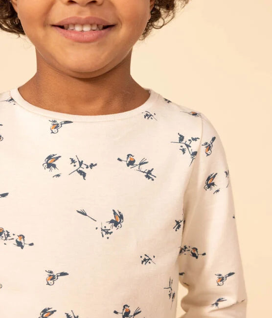 Petit Bateau - Floral Print Long Sleeve T-Shirt