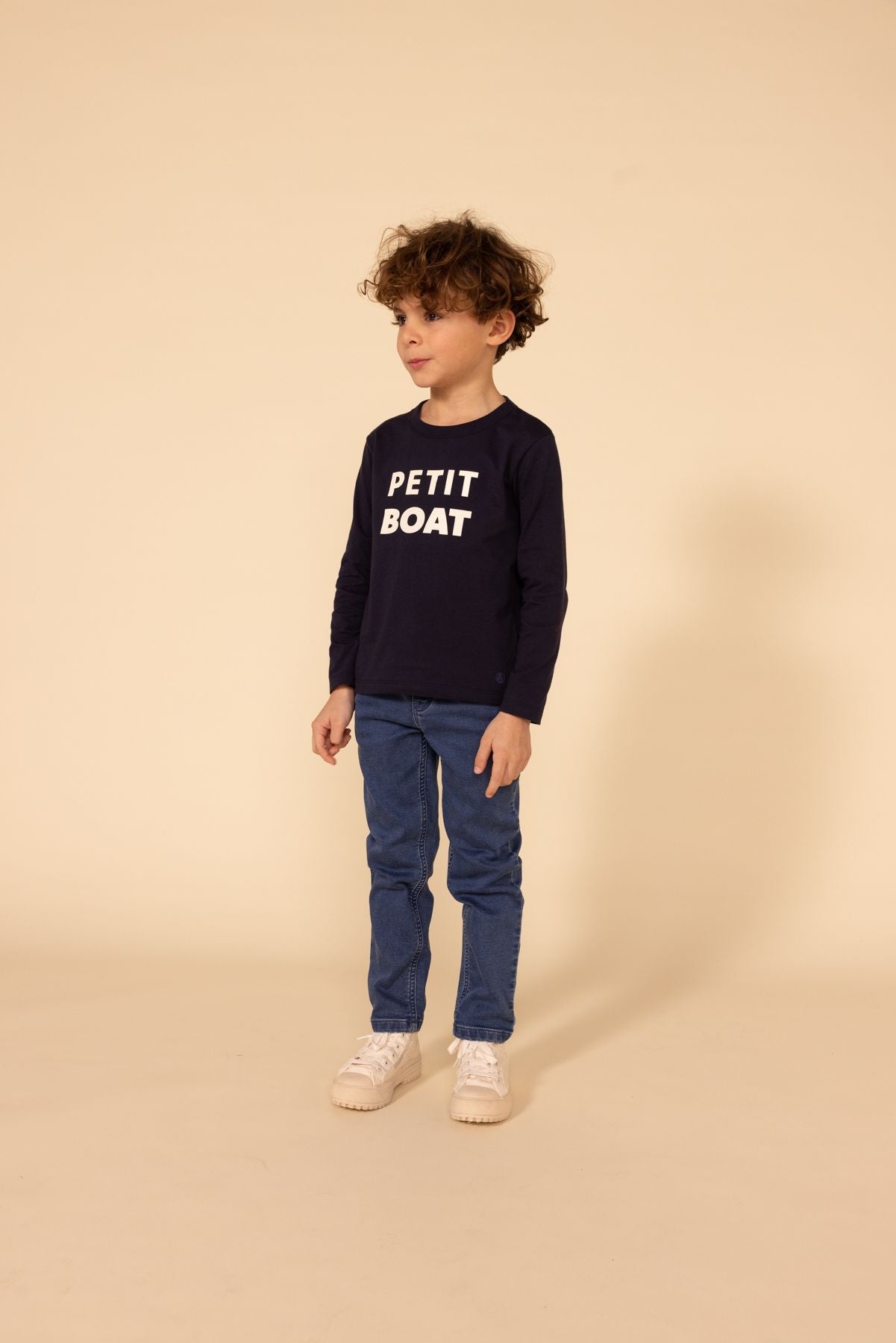 Petit Bateau - T-Shirt à Manches Longues "Petit Boat"