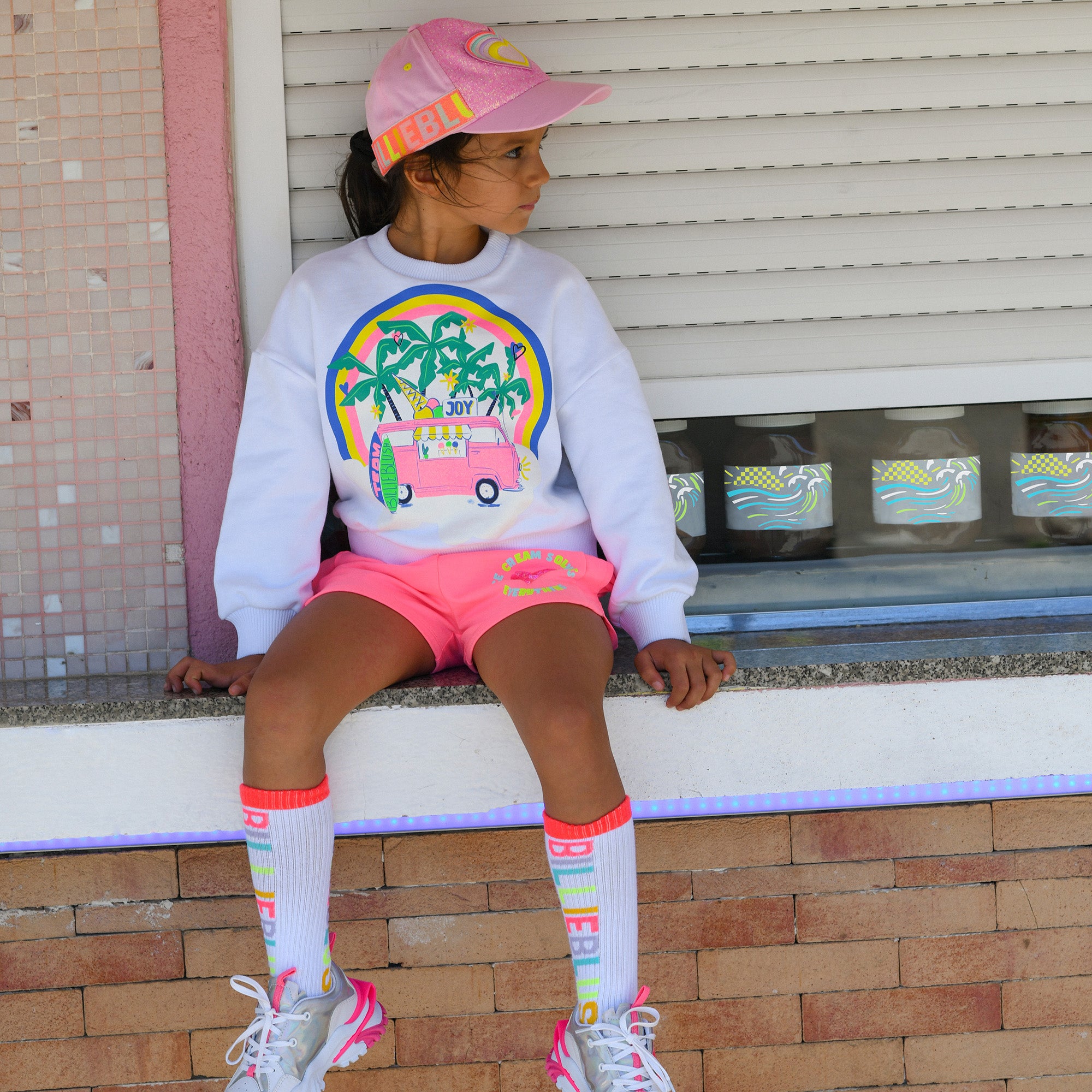 Billieblush Sequined Fleece Short