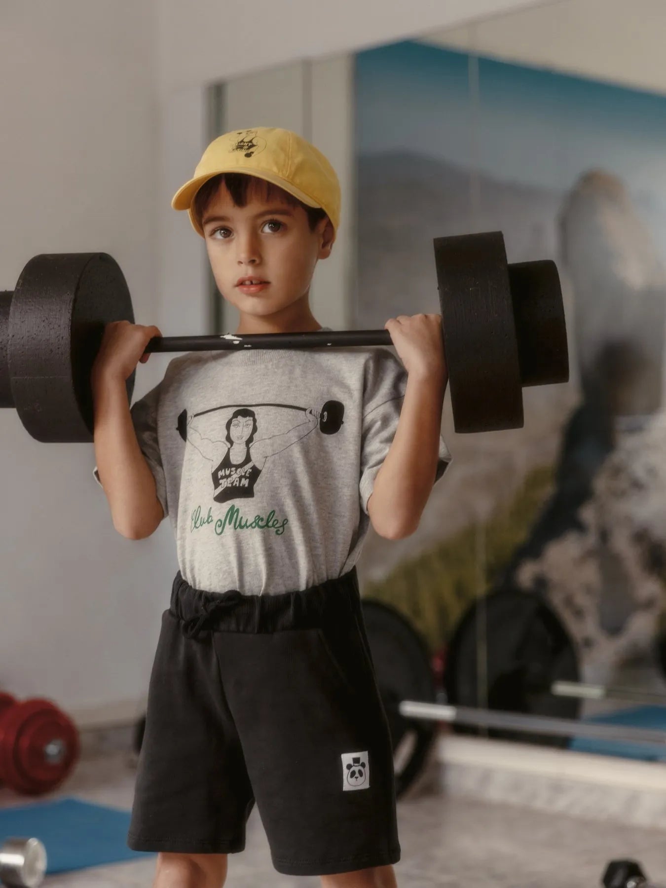 Mini Rodini - Weight Lifting T-Shirt