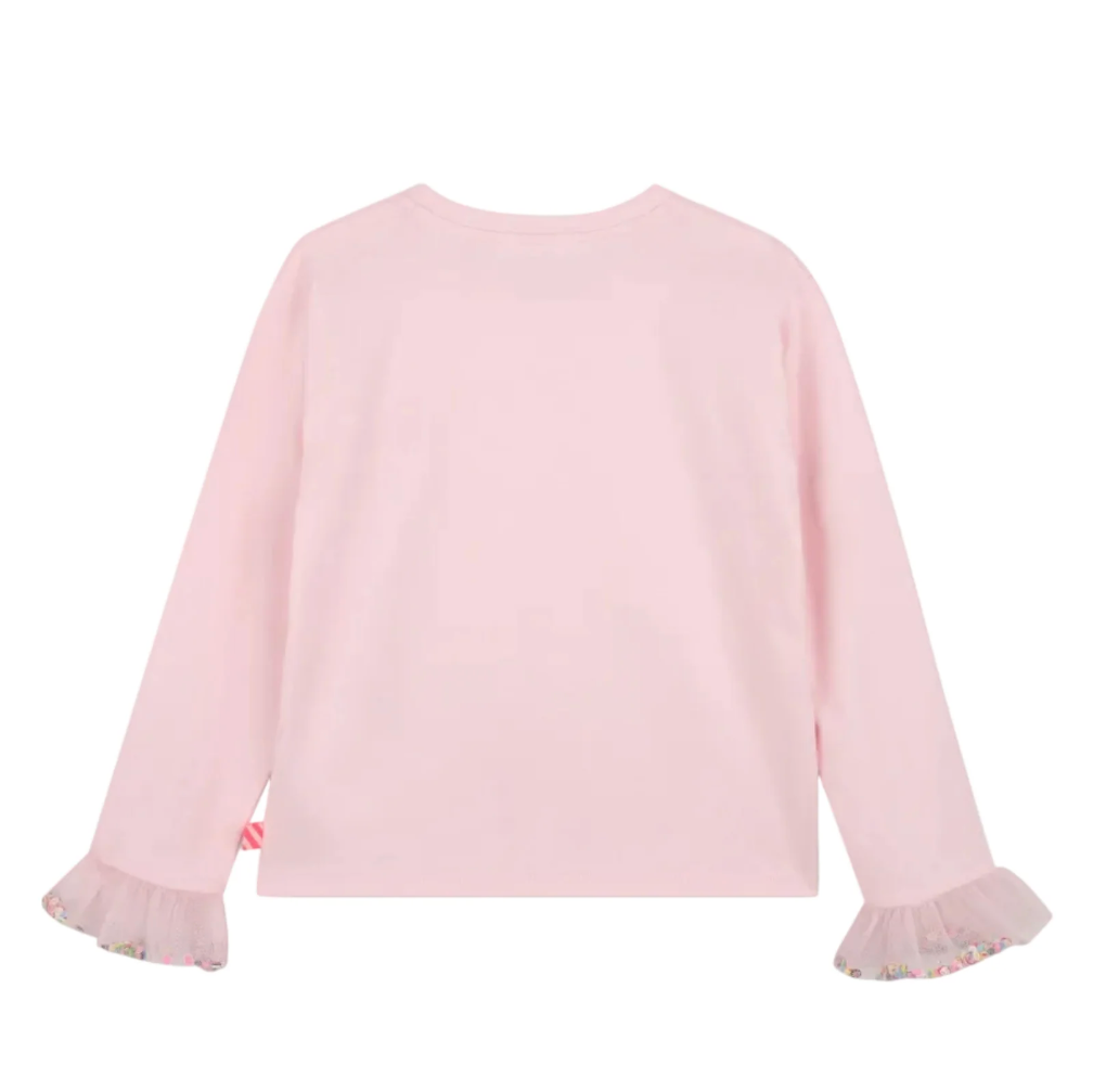 Billieblush - Long-sleeved T-shirt with tulle cuffs