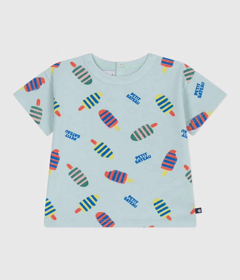 Petit Bateau - Tee-shirt bébé en coton à manches courtes