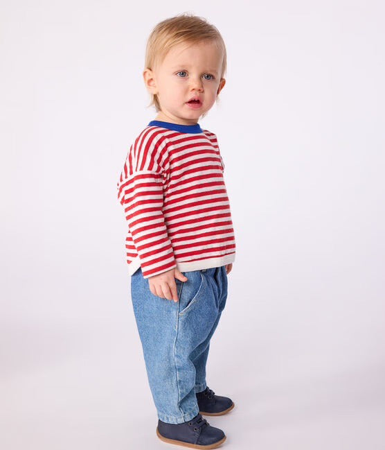 Petit Bateau Tee-Shirt Manches Longues Bébé Fille – Coton Bio, Imprimé Petits Oiseaux, Col Bateau