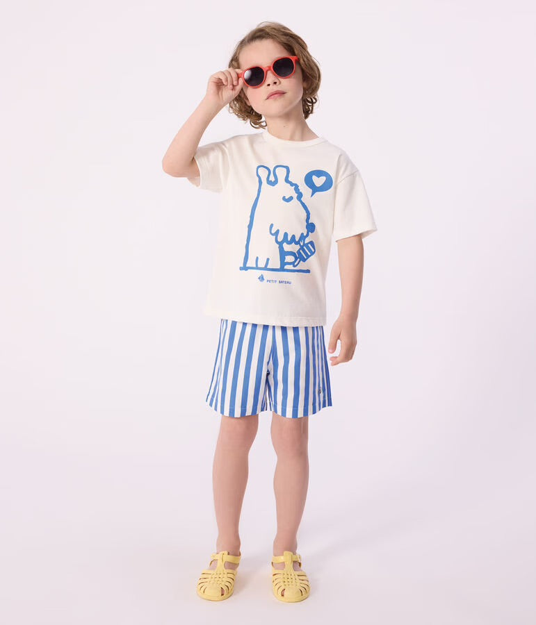 Petit Bateau - Tee-shirt enfant manches courtes en coton