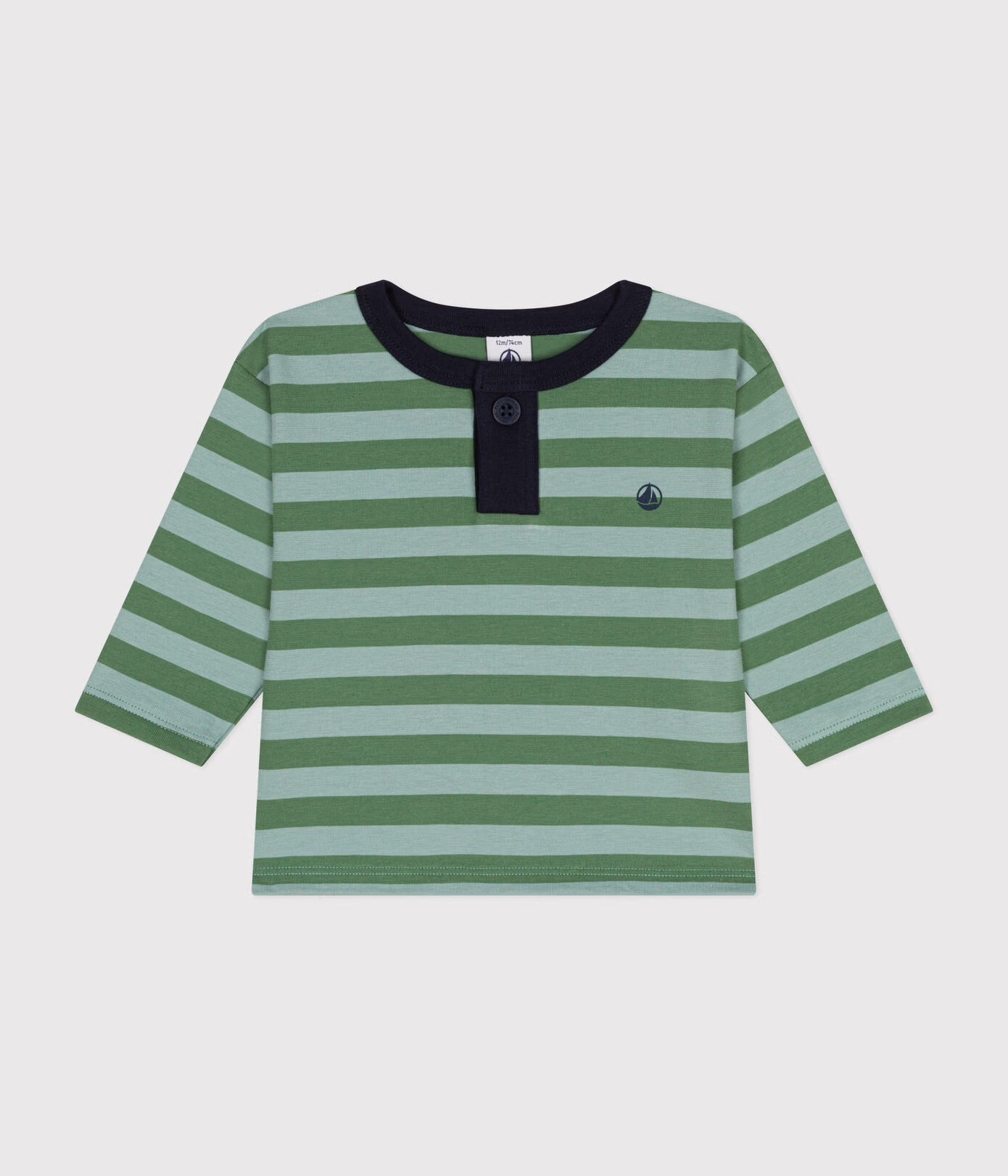 Petit Bateau - T-shirt Manches Longues Rayé (Bébé)