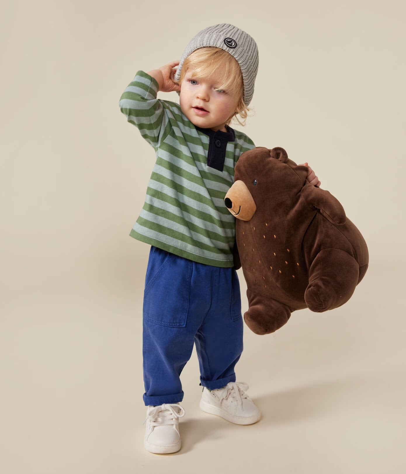 Petit Bateau - T-shirt Manches Longues Rayé (Bébé)