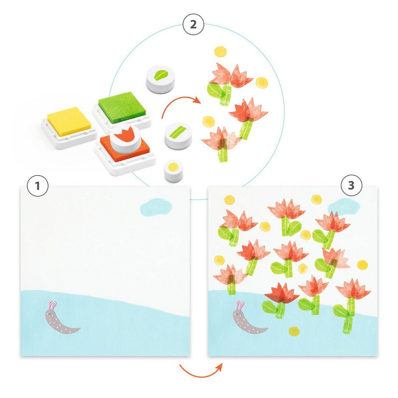 Djeco - Flower Stamps