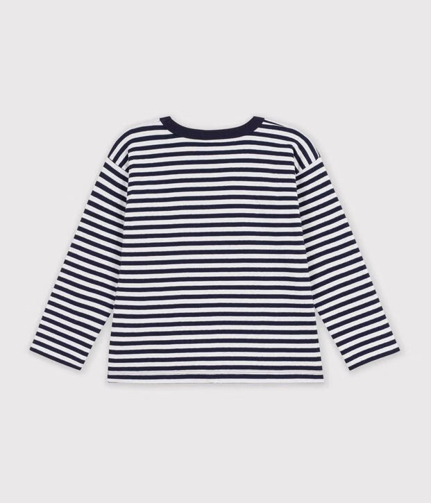 Petit Bateau - Tee-shirt enfant manches longues à rayures