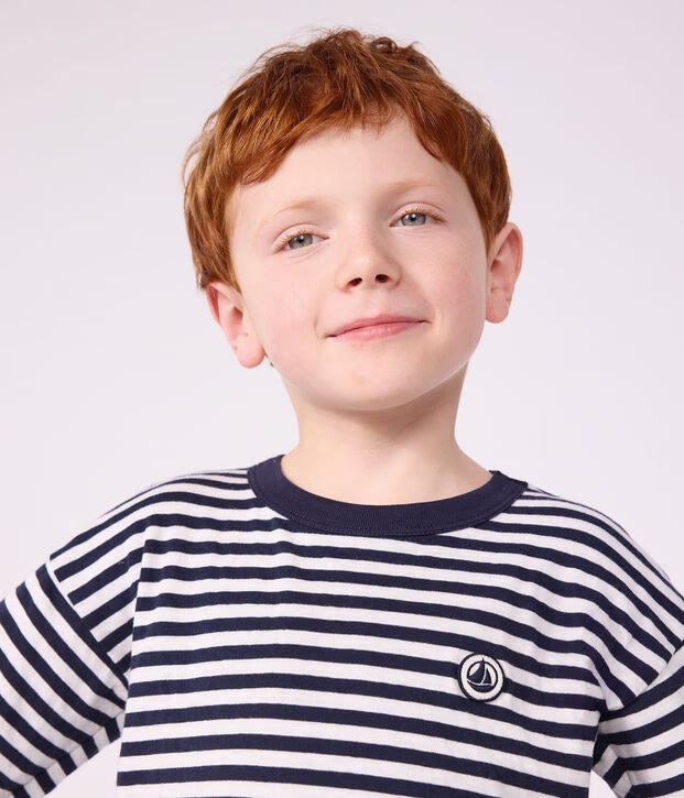 Petit Bateau - Tee-shirt enfant manches longues à rayures