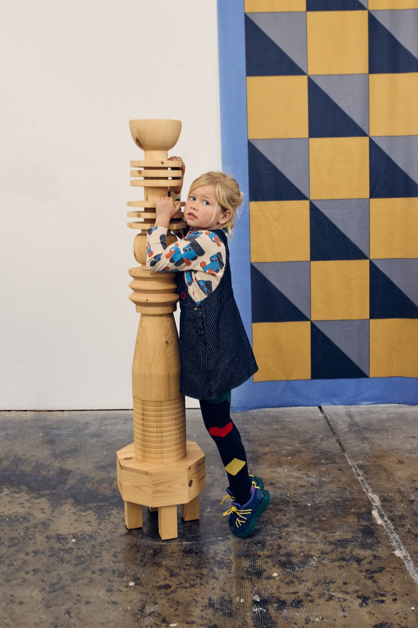 Bobo Choses - Robe Tic Tac Toe Denim