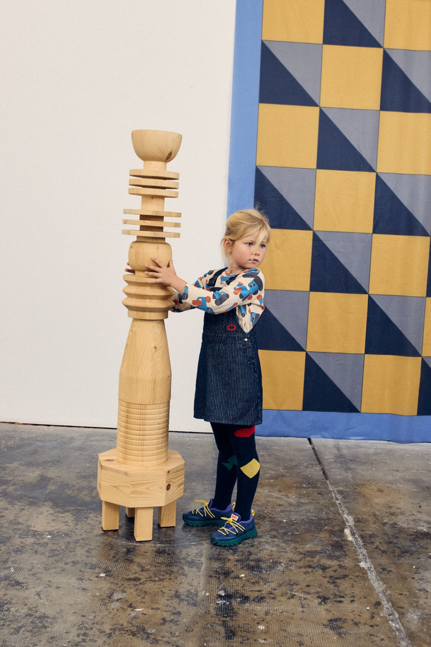 Bobo Choses - Robe Tic Tac Toe Denim